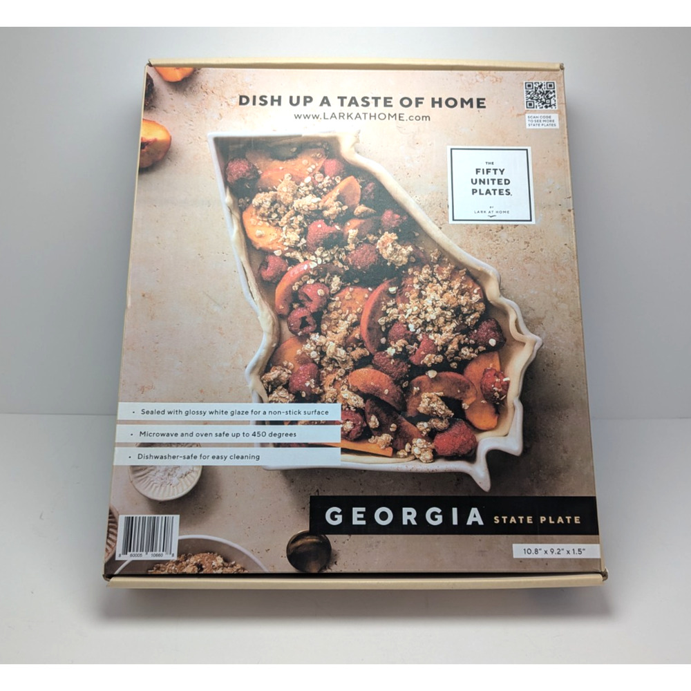 Lark Porcelain GEORGIA Shaped Bake & Serve Dish Oven-Safe Pottery Barn Nonstick